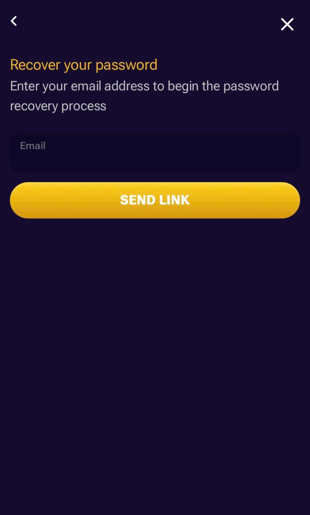enter your account information and follow the instructions sent via email