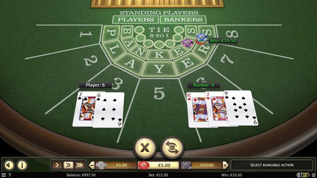 3 Types of Bets in Baccarat and Payout Rates